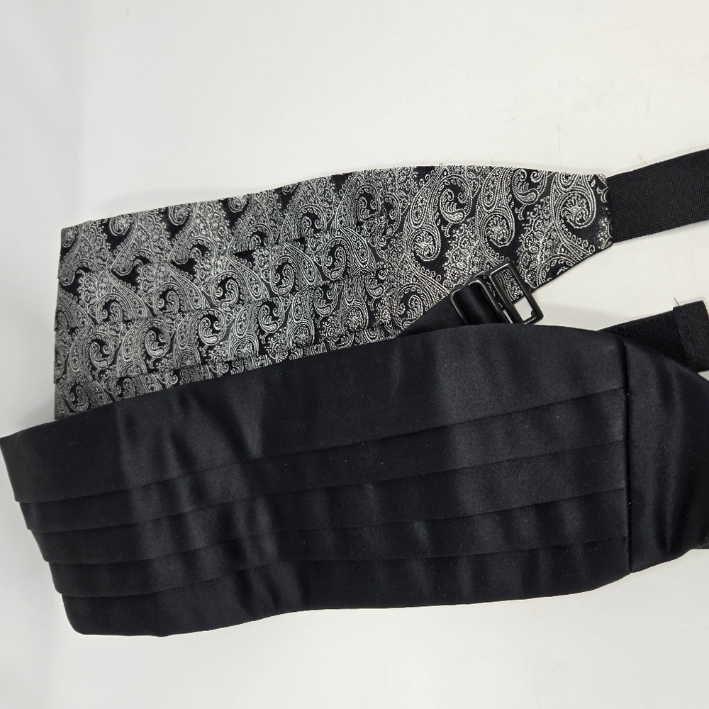 Robert Talbott Protocol Two Cummerbund Bundle Sol… - image 4